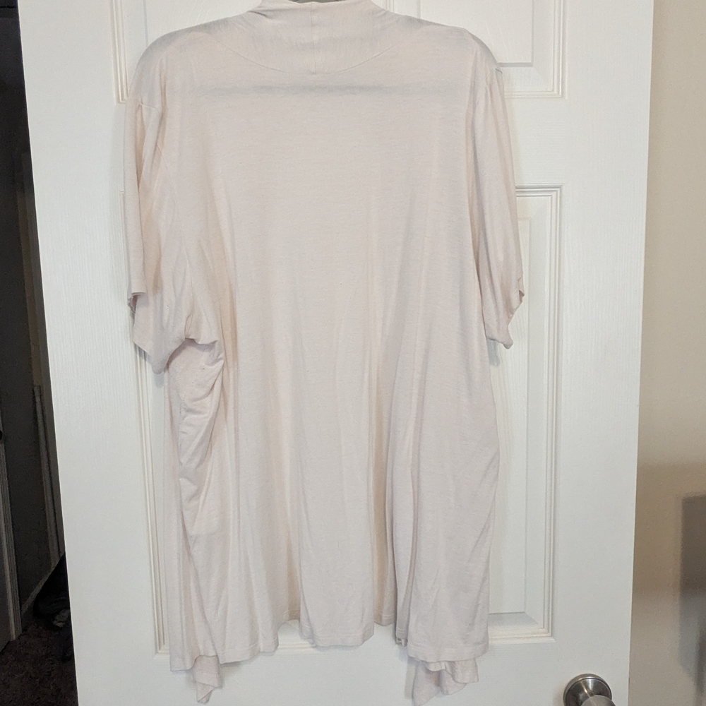 Cream Open Front Cardigan - Picture 3 of 3